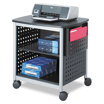 Safco® Scoot Printer Stand, 26.5w X 20.5d X 26.5h, Black-silver freeshipping - TVN Wholesale